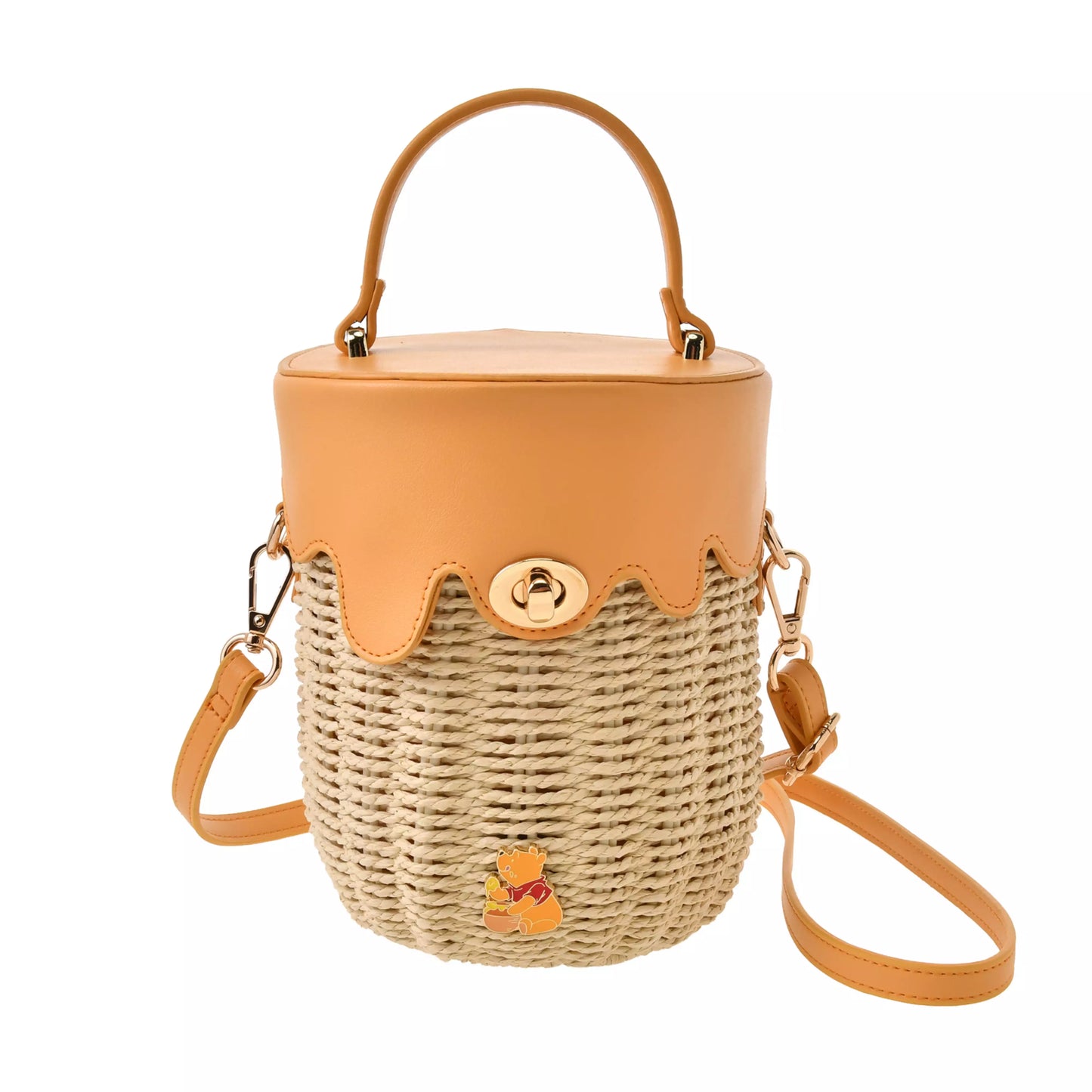 Winnie the Pooh Basket Bag 2-Way Honey Pot Style HONEY DAY