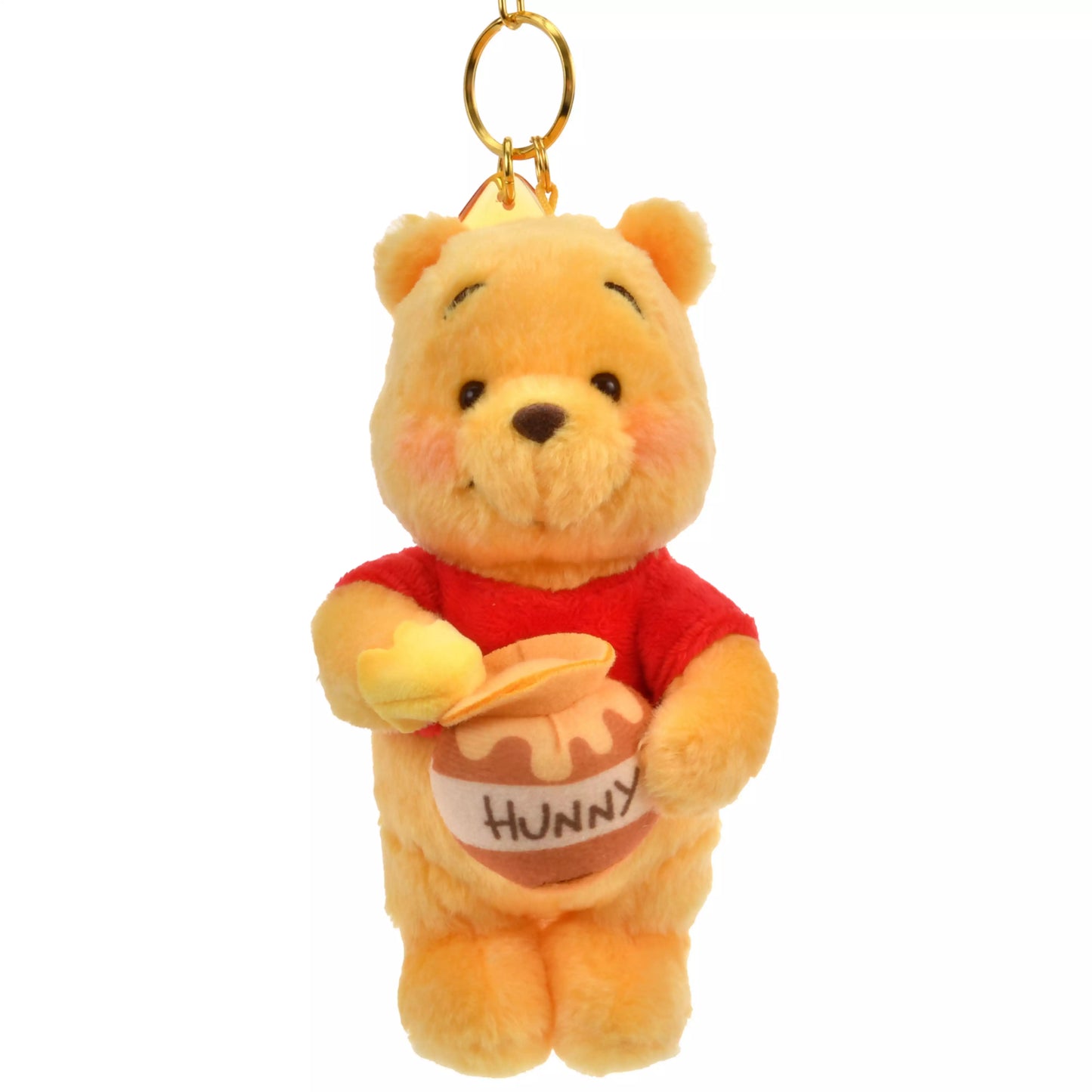 Winnie the Pooh Plush Keychain Munching Honey Day