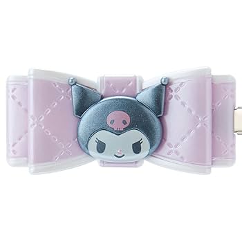 SANRIO Bangs Clip Quilt Ribbon Hair Clip Kuromi
