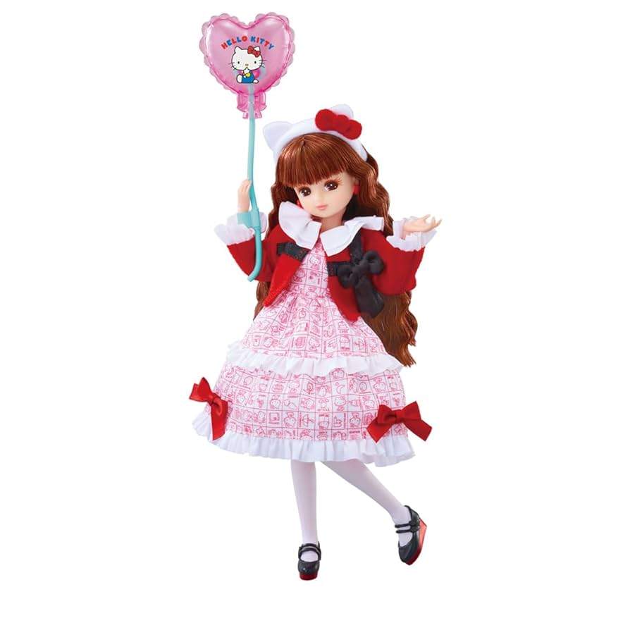 Takara Tomy Licca-chan Doll Photogenic Rica Hello Kitty 50th Anniversary Style