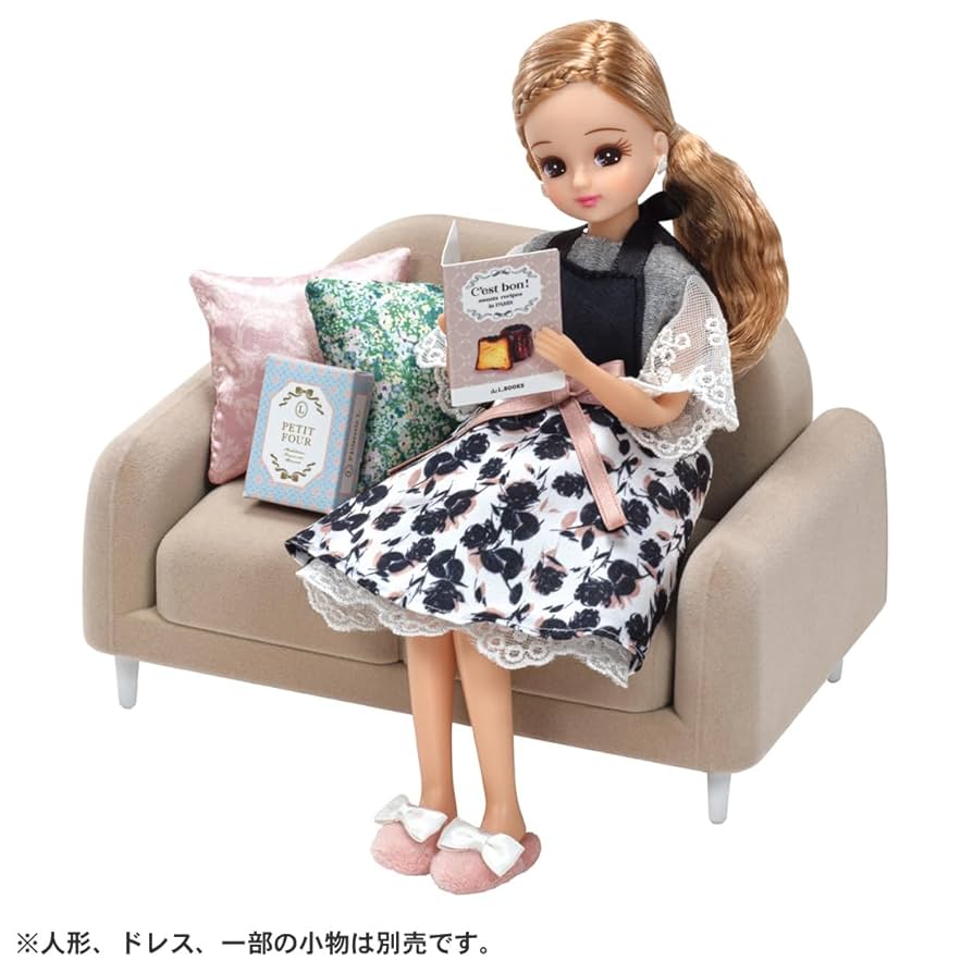 Takara Tomy LF-07 Licca Interior Decoration Sofa Set, Collaboration With Francfranc