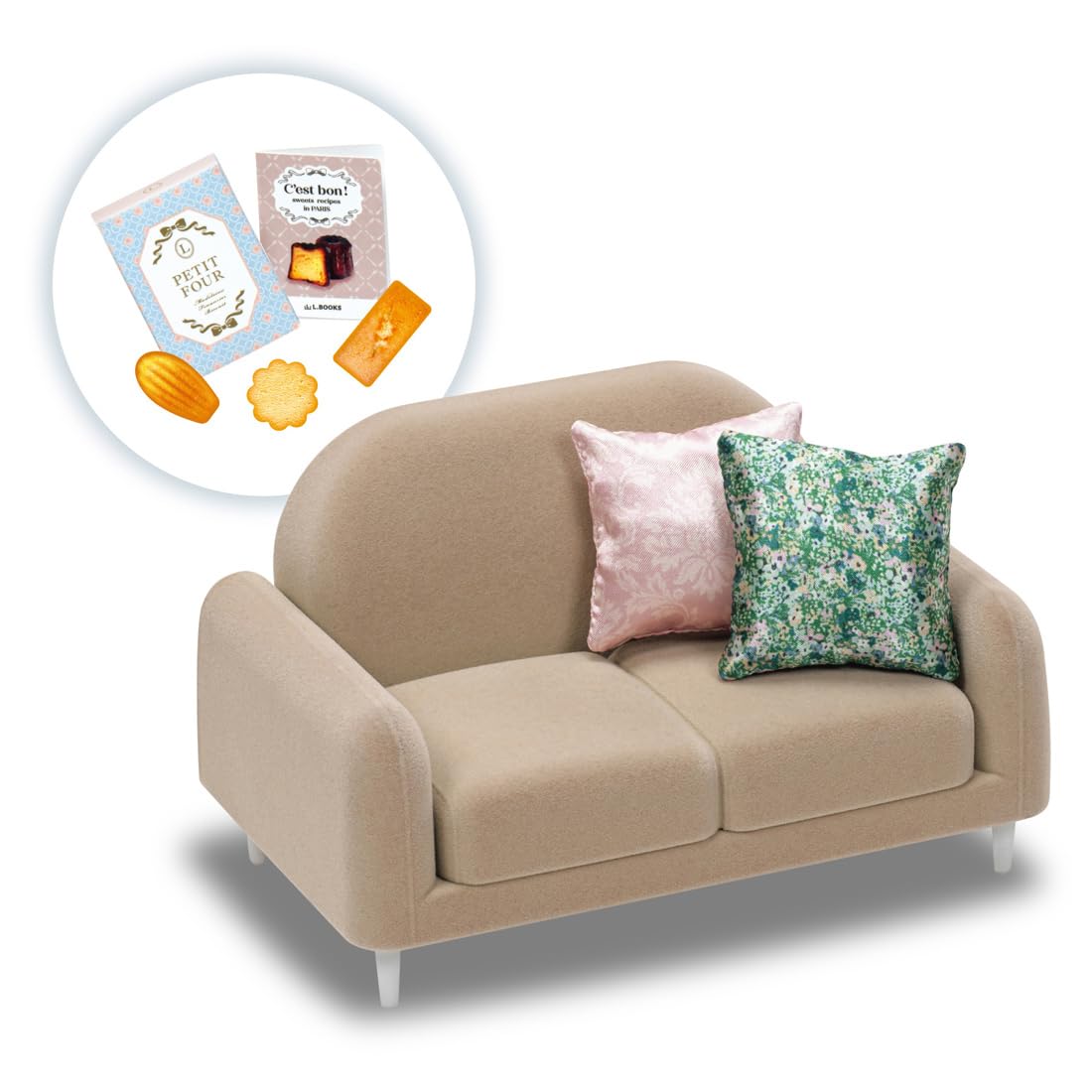 Takara Tomy LF-07 Licca Interior Decoration Sofa Set, Collaboration With Francfranc