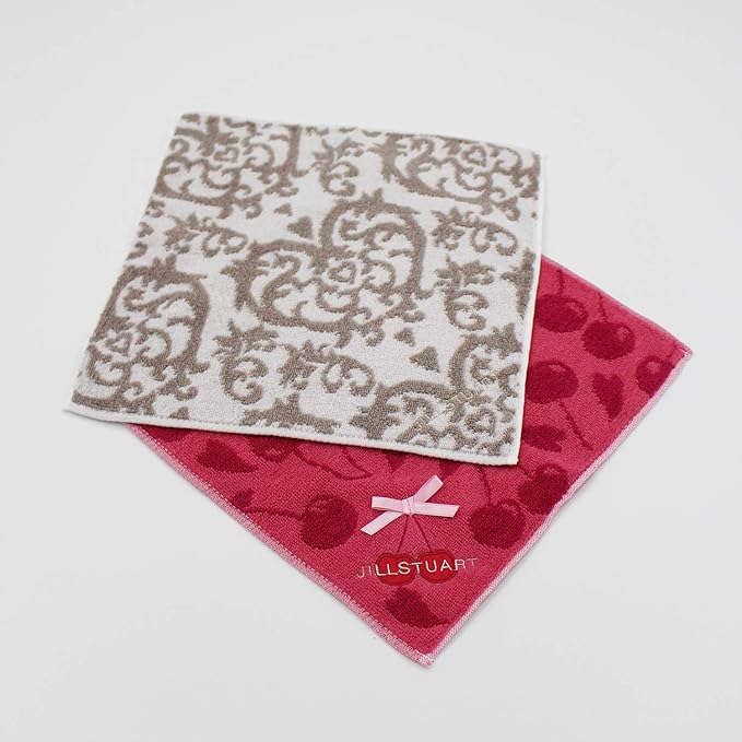 JILLSTUART Towel Gift Set Pink White Towel Handkerchief
