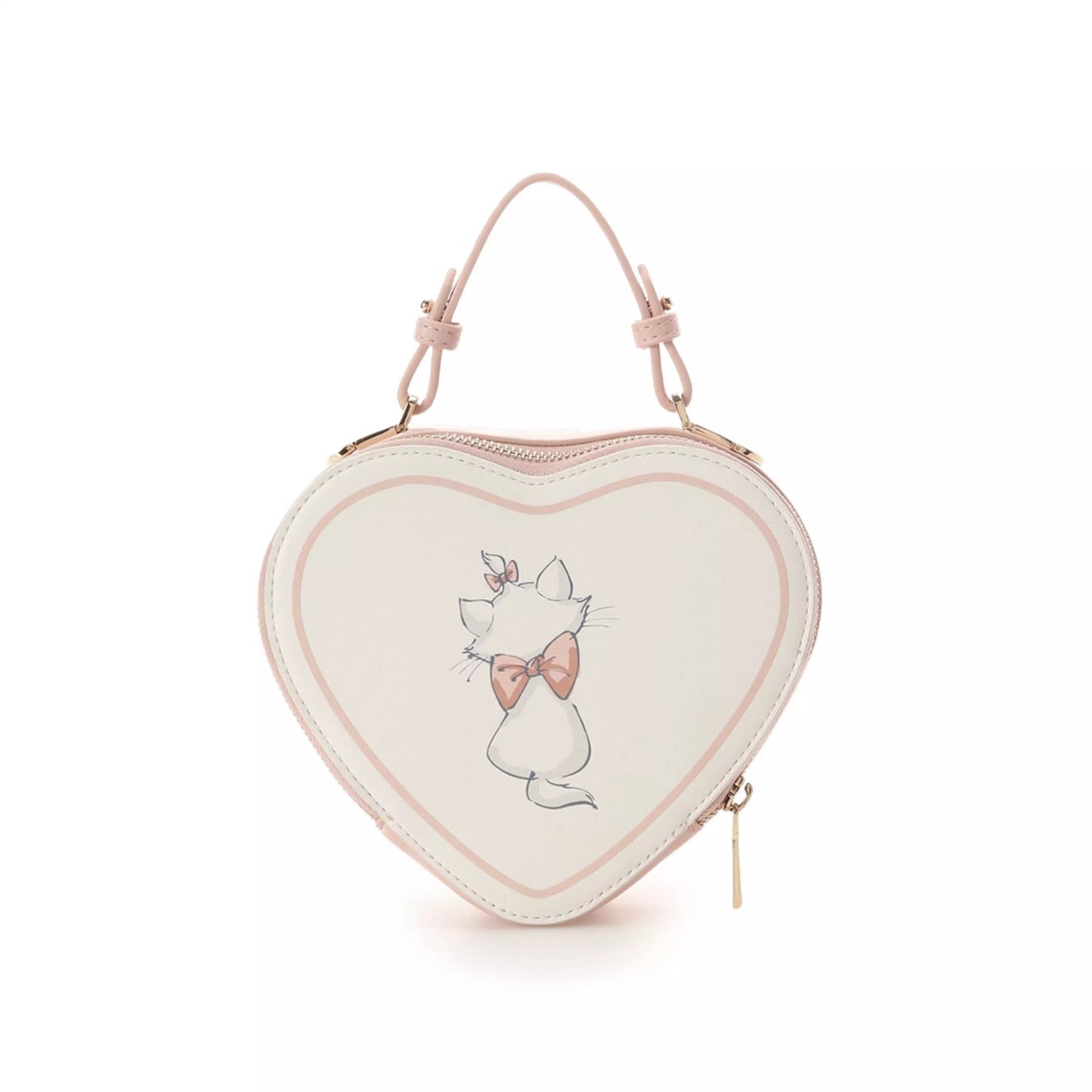 [SAMANTHAVEGA] "The Aristocats" "Disney Marie" Collection Heart-Shaped Shoulder Bag