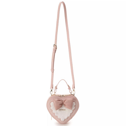 [SAMANTHAVEGA] "The Aristocats" "Disney Marie" Collection Heart-Shaped Shoulder Bag