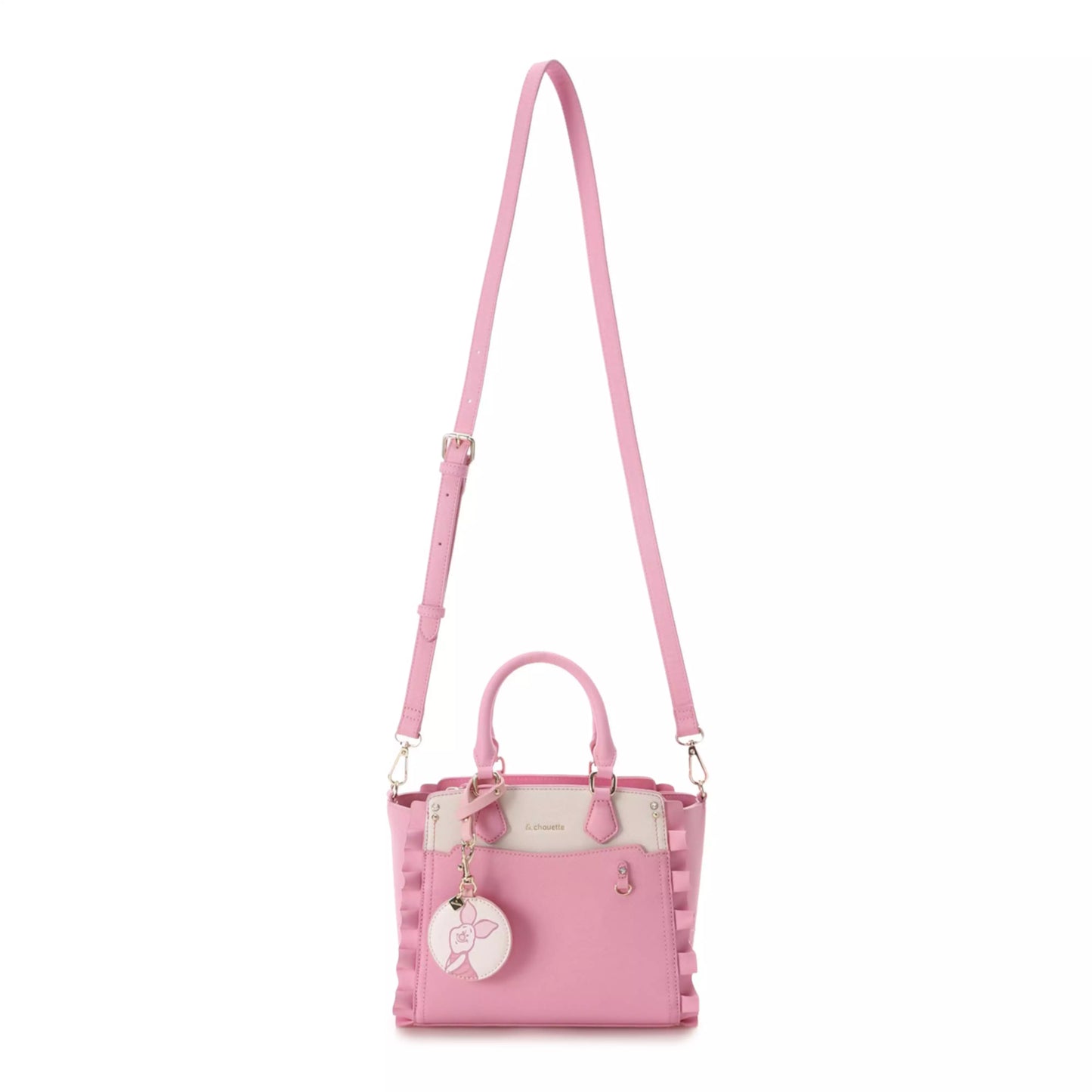 & chouette "Piglet" Plush Toy Bag with Clear Pocket