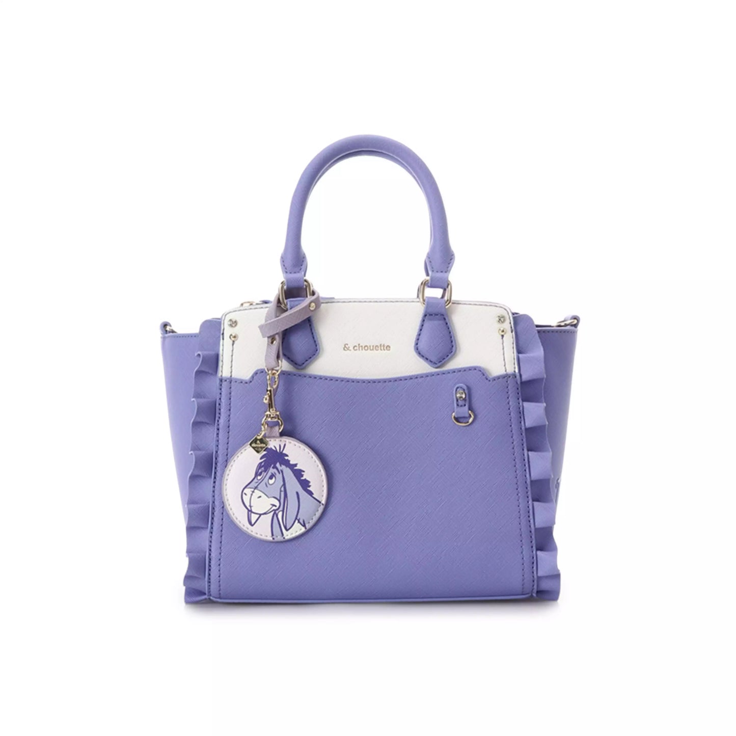 [& chouette] "Oshigoto Bag" Plush Toy Bag with Clear Pocket "Eeyore"
