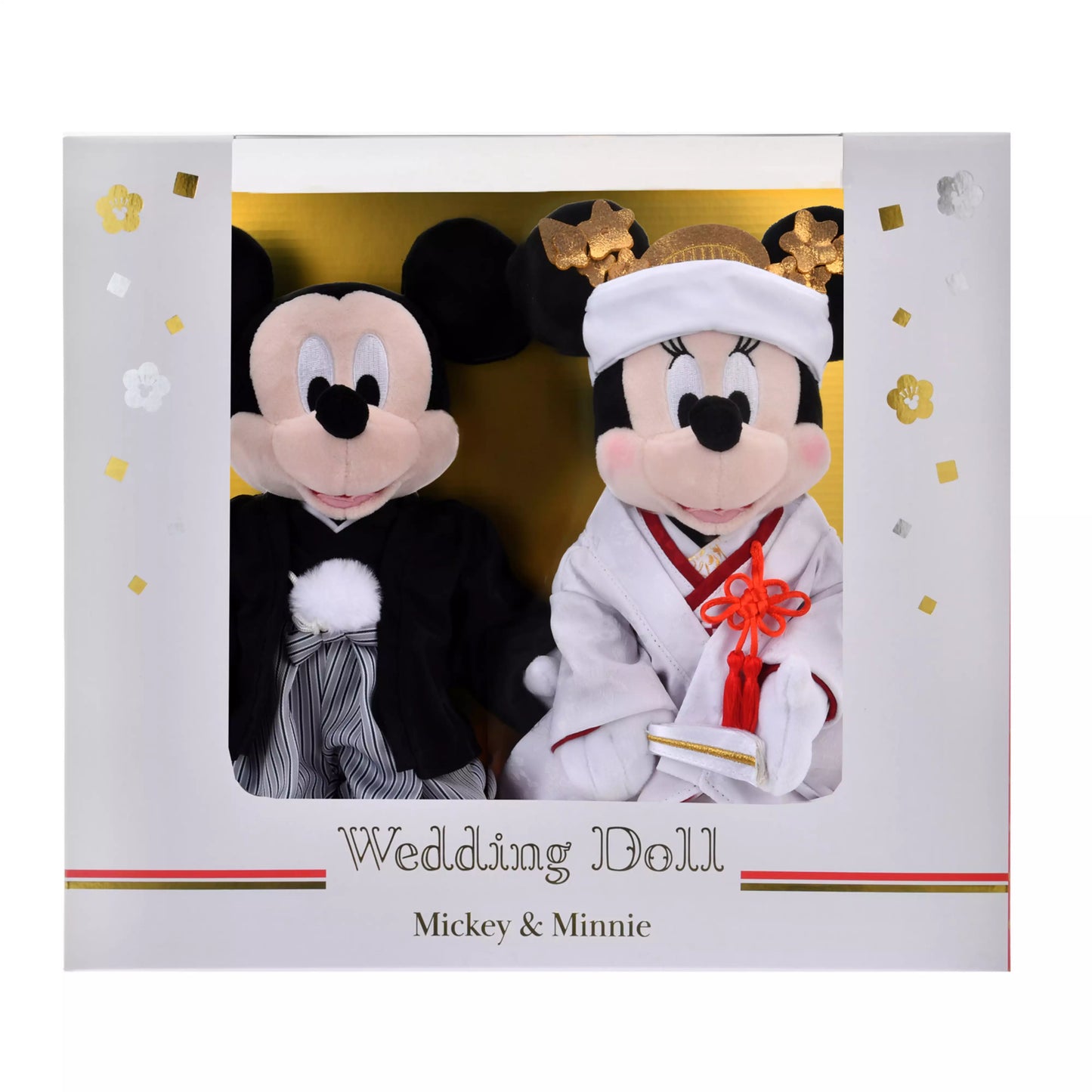 Mickey & Minnie Plush Toy Set, Kimono Wedding Doll