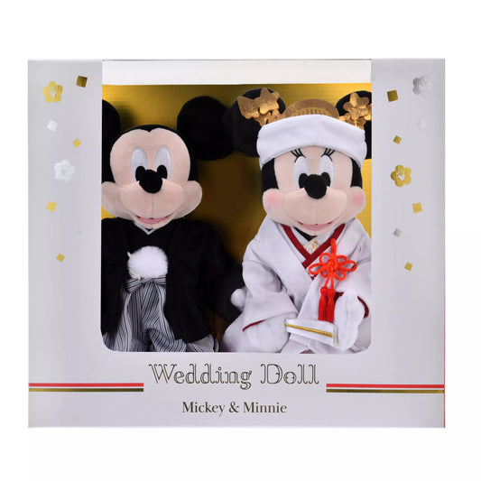 Mickey & Minnie Plush Toy Set, Kimono Wedding Doll