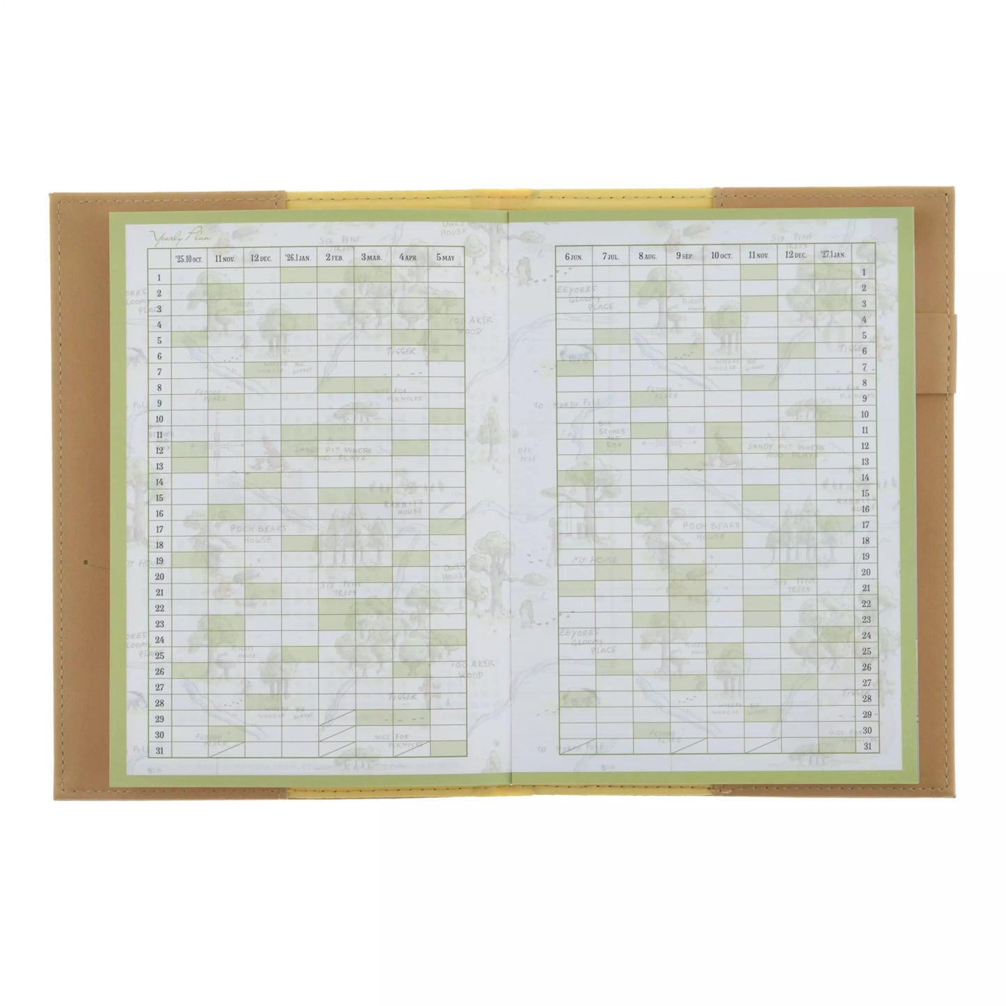 Winnie the Pooh & Friends Planner/Schedule Book, B6, Embossed CALENDAR & ORGANIZER 2026