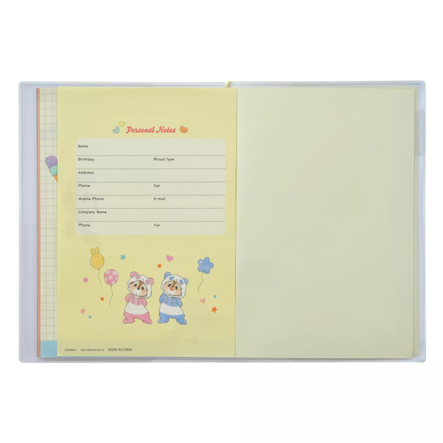 Chip & Dale B6 Costume Calendar & Organizer 2026