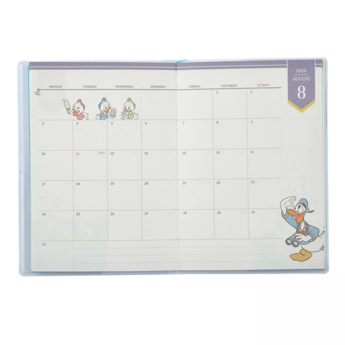 Donald & Friends Planner/Schedule Book B6 CALENDAR & ORGANIZER 2026