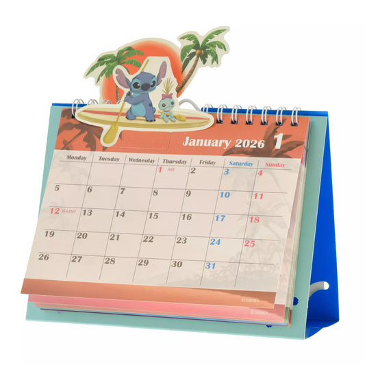Lilo, Stitch, and Scrump Desk Calendar Pop-Up CALENDAR & ORGANIZER 2026