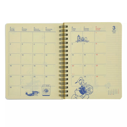 Donald & Friends Rollbahn Diary L Planner/Schedule Book CALENDAR & ORGANIZER 2026