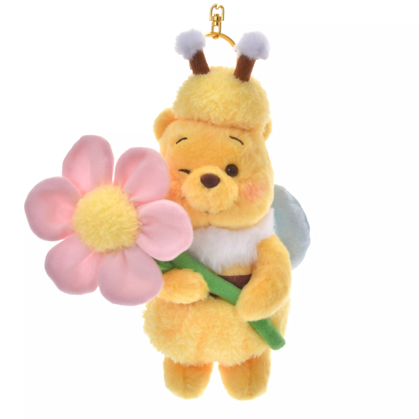 Winnie the Pooh Plush Keychain Flower Garden