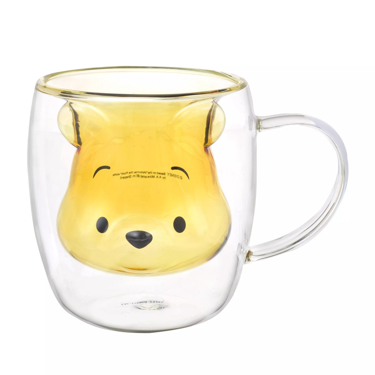 Winnie the Pooh Mug, Heat-Resistant Glass, Double Wall, Drinkware