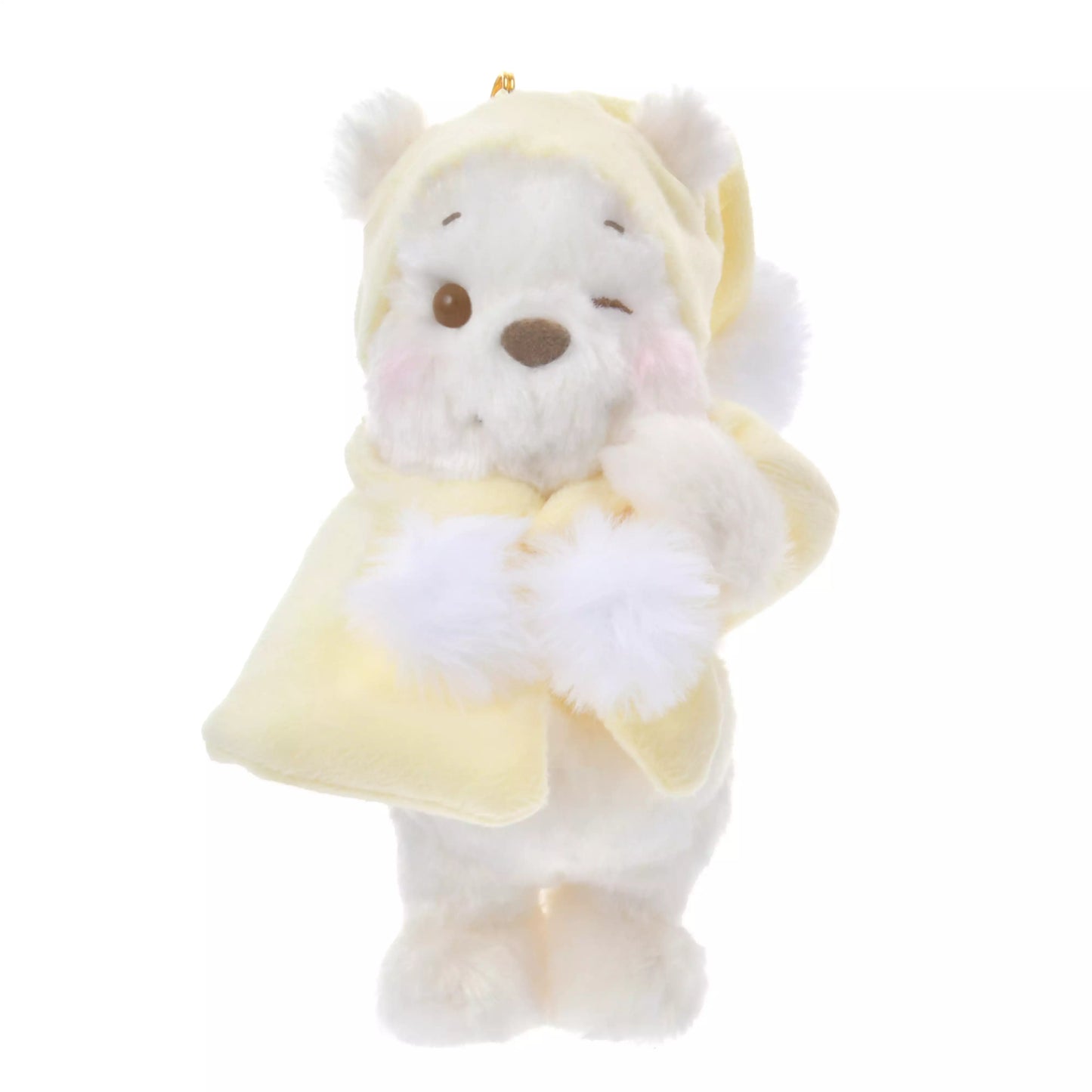 Winnie the Pooh Plush Keychain in Fruit Latte Colors (WHITE POOH)
