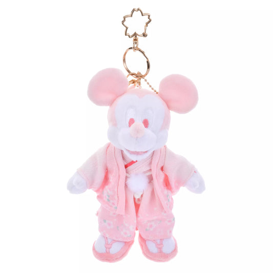 Mickey Plush Keychain Kimono Sakura