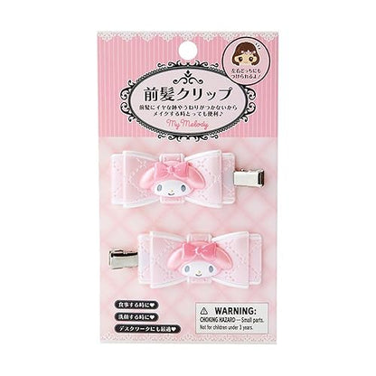 Sanrio Bangs Clip Quilted Ribbon Hair Clip My Melody
