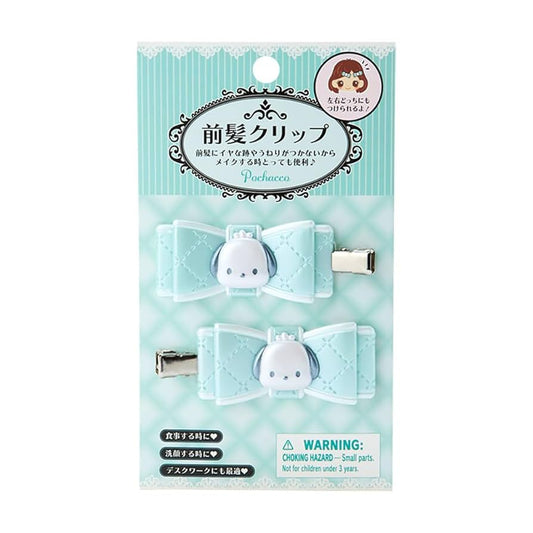 Sanrio Bangs Clip Quilt Ribbon Hair Clip Pochacco
