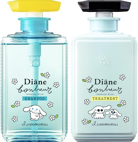 cinnamorol Collaboration Diane Bonheur Shampoo & Treatment [Jasmine Blue Scent] Shine Diane Bonheur 16.9 fl oz (500 ml) x 2 Cinnamoroll