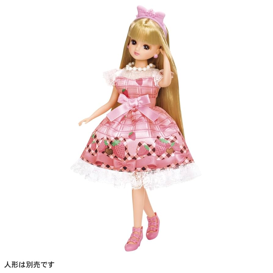 Takara Tomy Licca-chan Dress My First Dress LW-02 Strawberries & Ribbons