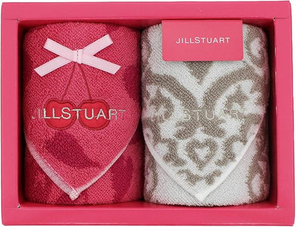 JILLSTUART Towel Gift Set Pink White Towel Handkerchief