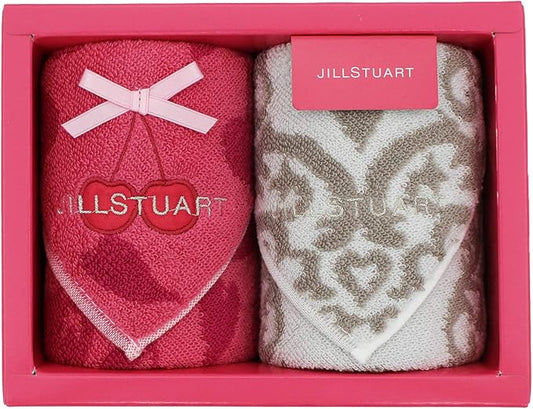 JILLSTUART Towel Gift Set Pink White Towel Handkerchief